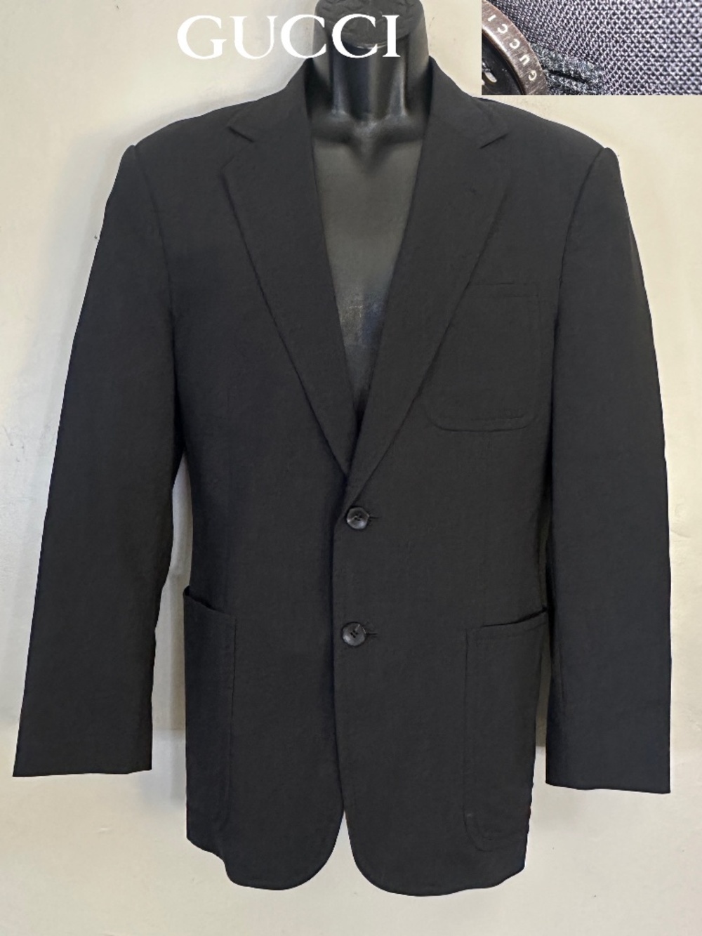 Gucci Mohair Blend Blazer EU 50R ~US 40R Made in Italy Gently worn 75% wool